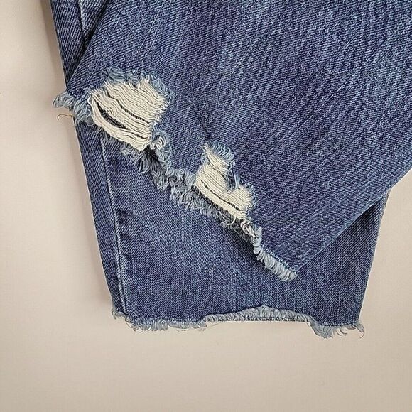 Vanilla Star Women's 90's Boyfriend Jeans Size 15 Button Fly Blue Denim 33X26 - Picture 9 of 10
